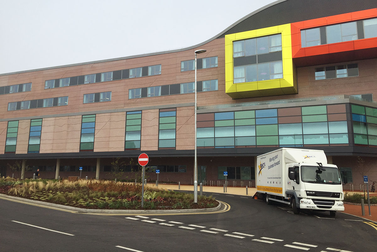 Alder Hey Children's Hospital relocation with BCL and Pluscrates crate hire